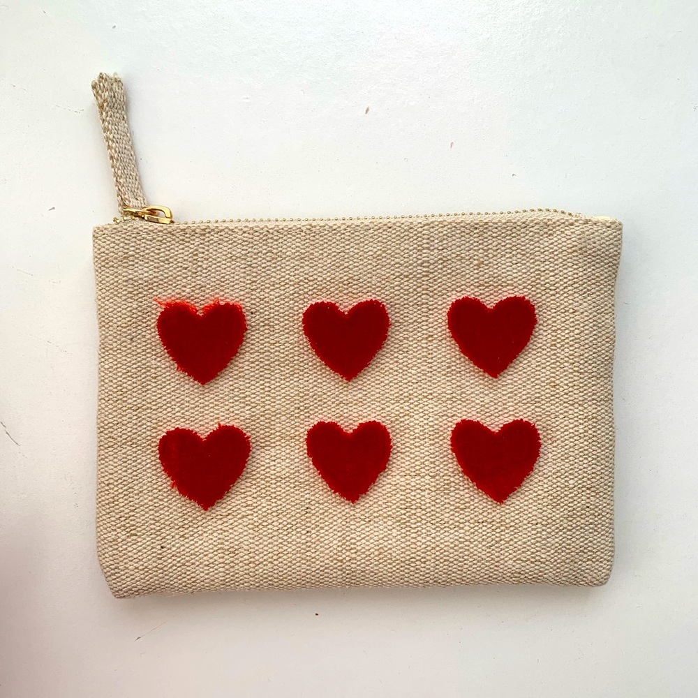 Sezane Heart Pouch